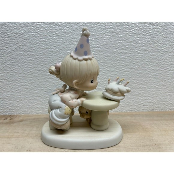 1992 Enesco Precious Moments May Your Every Wish Come True Porcelain Figurine - Picture 1 of 13
